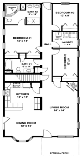 Narrow Lot Modular Home Floor Plans