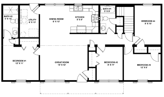 house plan lower level floor 088d 0215 house plans and more also ranch house plans with